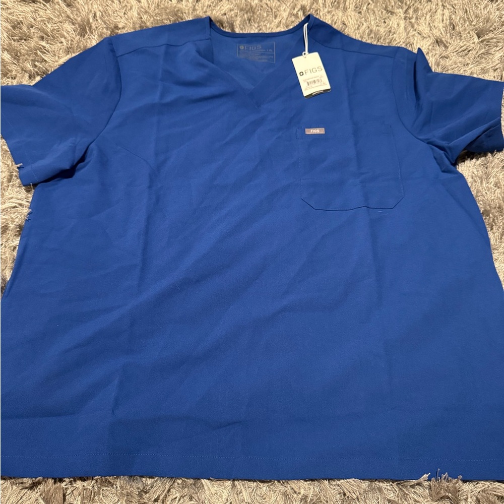 Figs Women’s/Men's Size XL Blue Technical Collection  Scrub Top